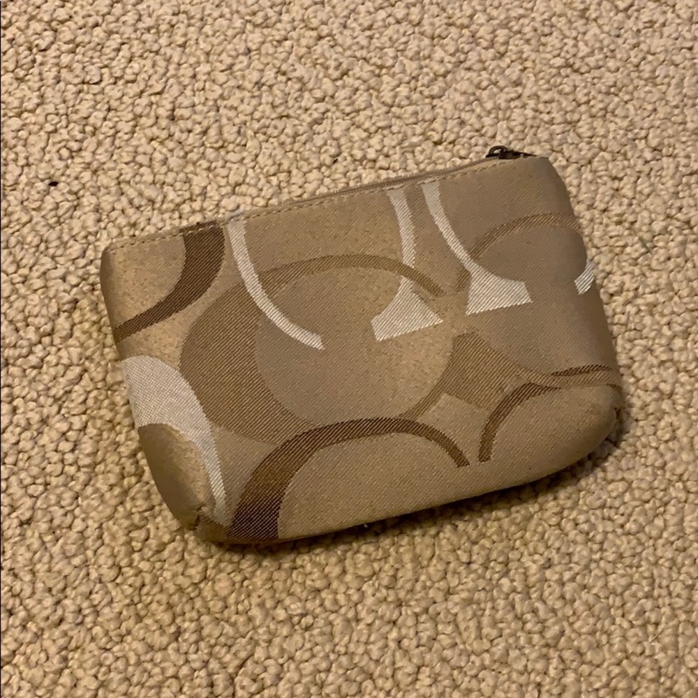 Small Coach cosmetic bag